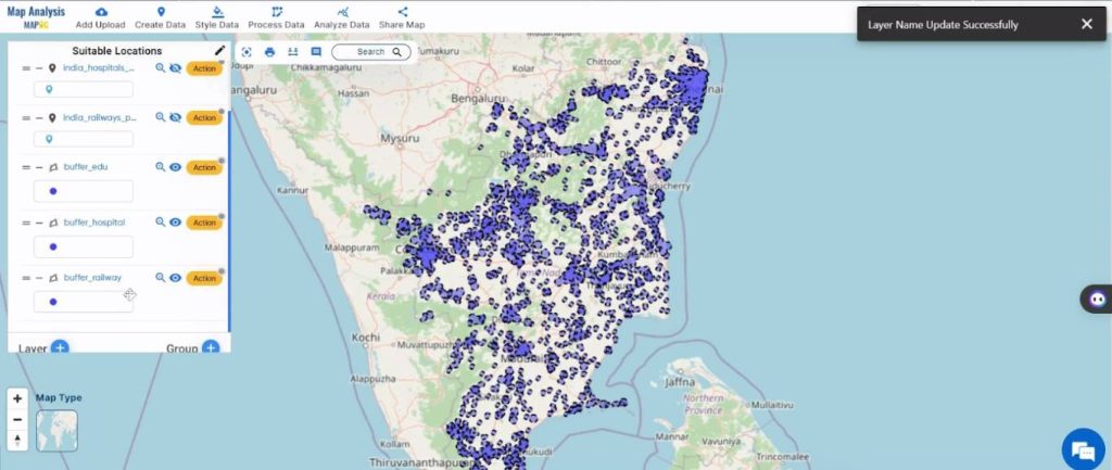 Repeat for all layers - Create a Map to find suitable sites for constructing a new house