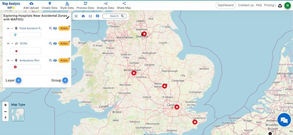 Results & Analysis - Isochrone Analysis for Ambulance Services