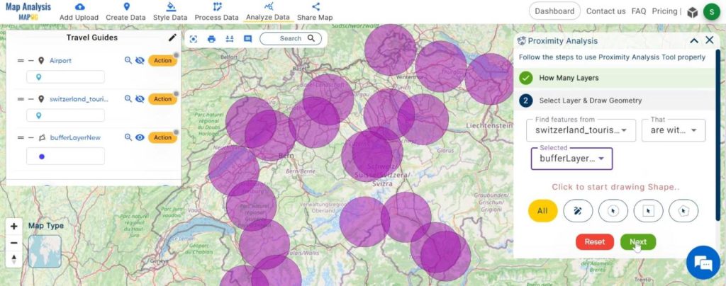 Creating Travel Guides: Mapping Your Journey with GIS: Select the layers