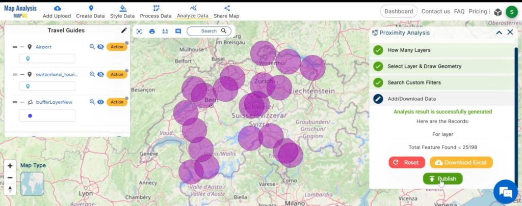 Creating Travel Guides: Mapping Your Journey with GIS: Get the result