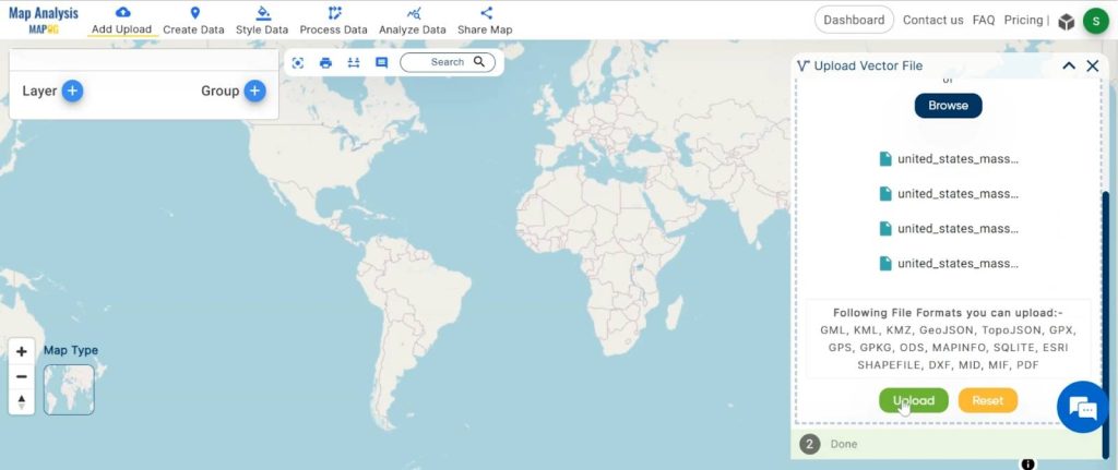 Farm-to-Store Mapping: Smart Farming with GIS Analysis: Upload
