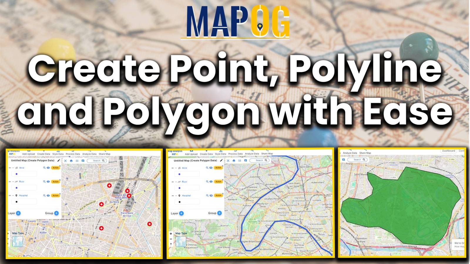 Create Point, Line, Polygon