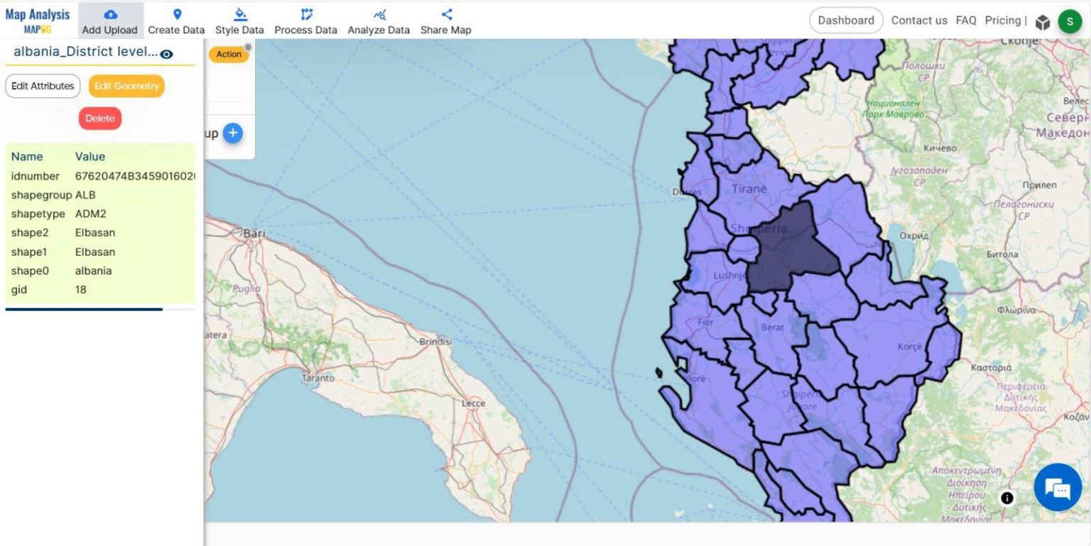Online GIS Data Map Viewers and Table Visualizations - MAPOG