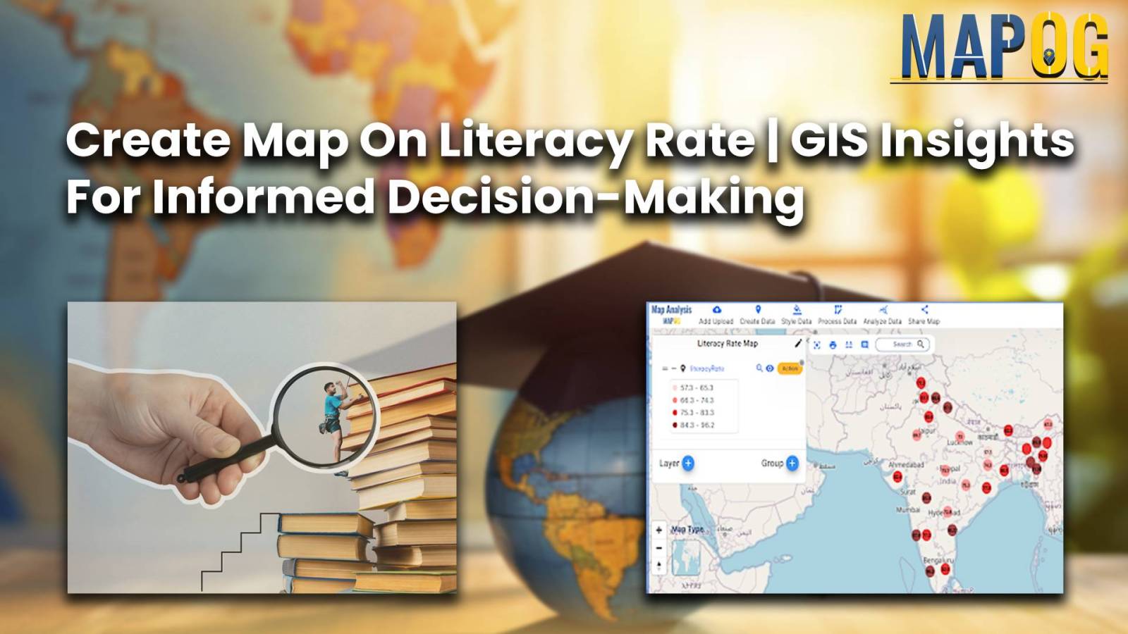 Create Map on Literacy Rate