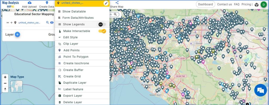 Educational Sector Mapping: Utilizing Category Style