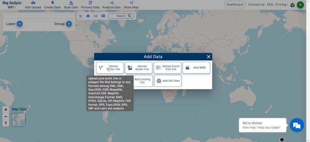 Upload Vector Data - MAPOG Isochrone analysis for Ambulance Services