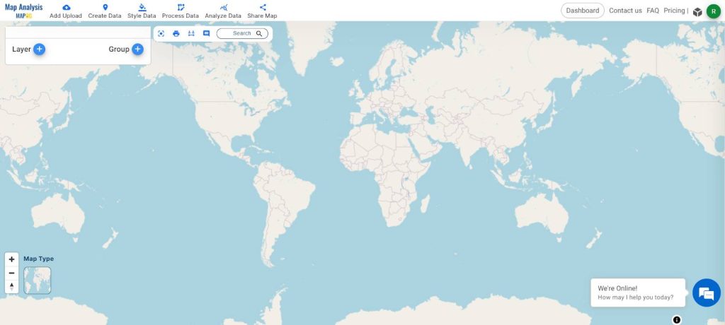 Digitalization of roads on map