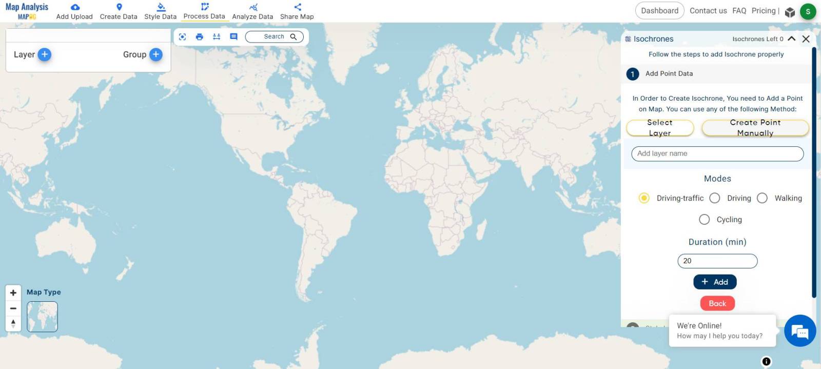 Choose Travel Time Preferences: Mapping Tourist Spots Reachable Within an Hour