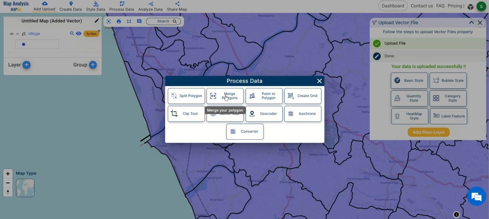 Merge Maps How to Merge Polygons in Maps - MAPOG