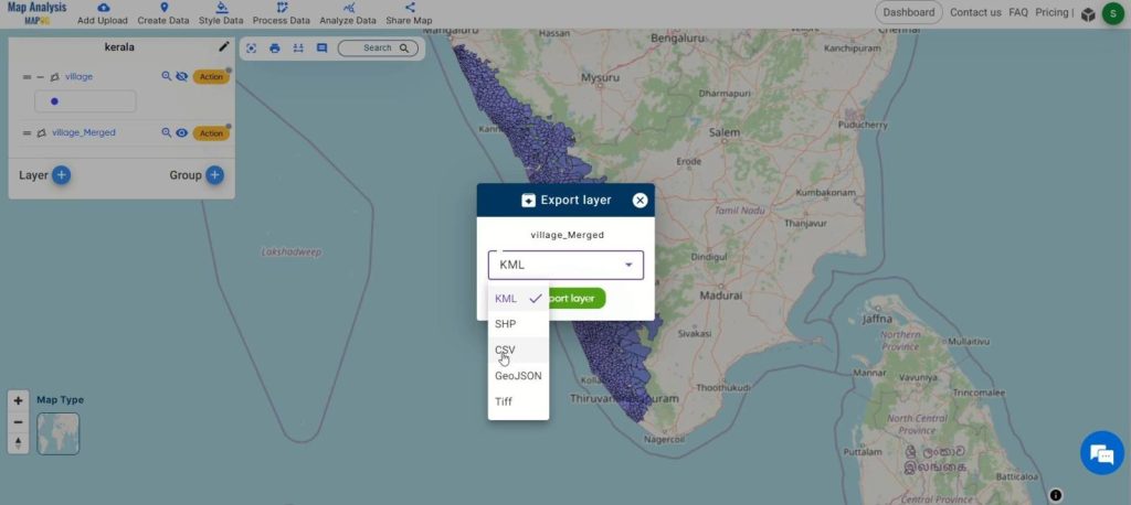 Export Data: How to Merge Polygons