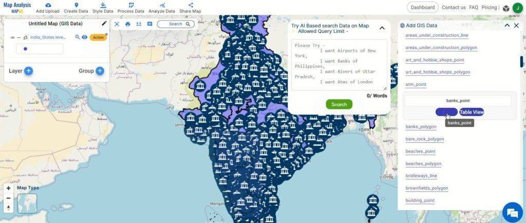 Add GIS Data-Bank Branch Location Optimization