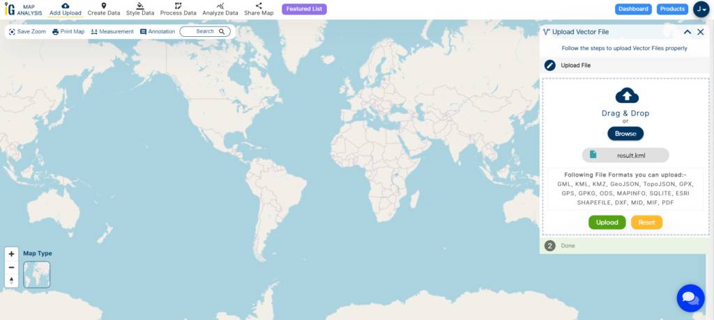 Upload data - Mapping Soil Resources