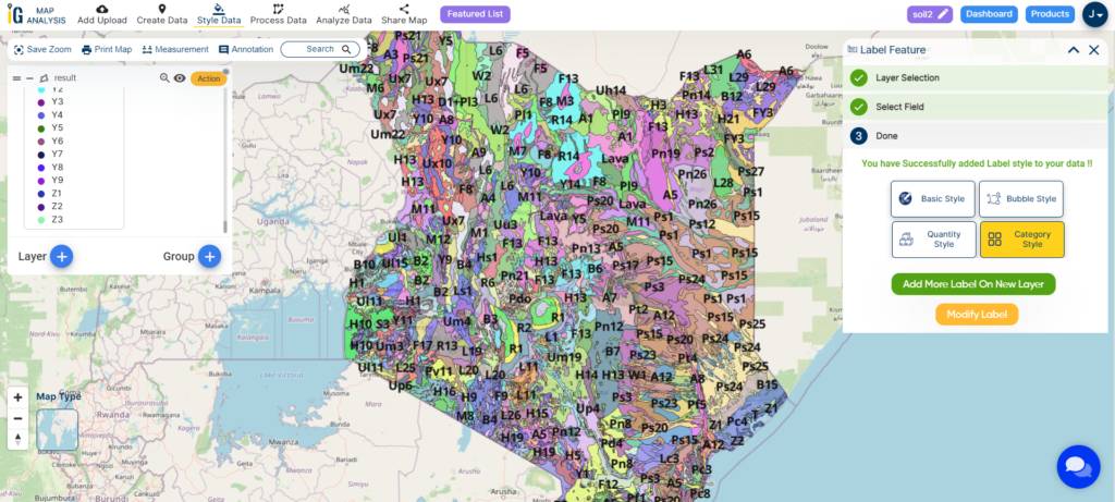 Label Feature - Mapping Soil Resources