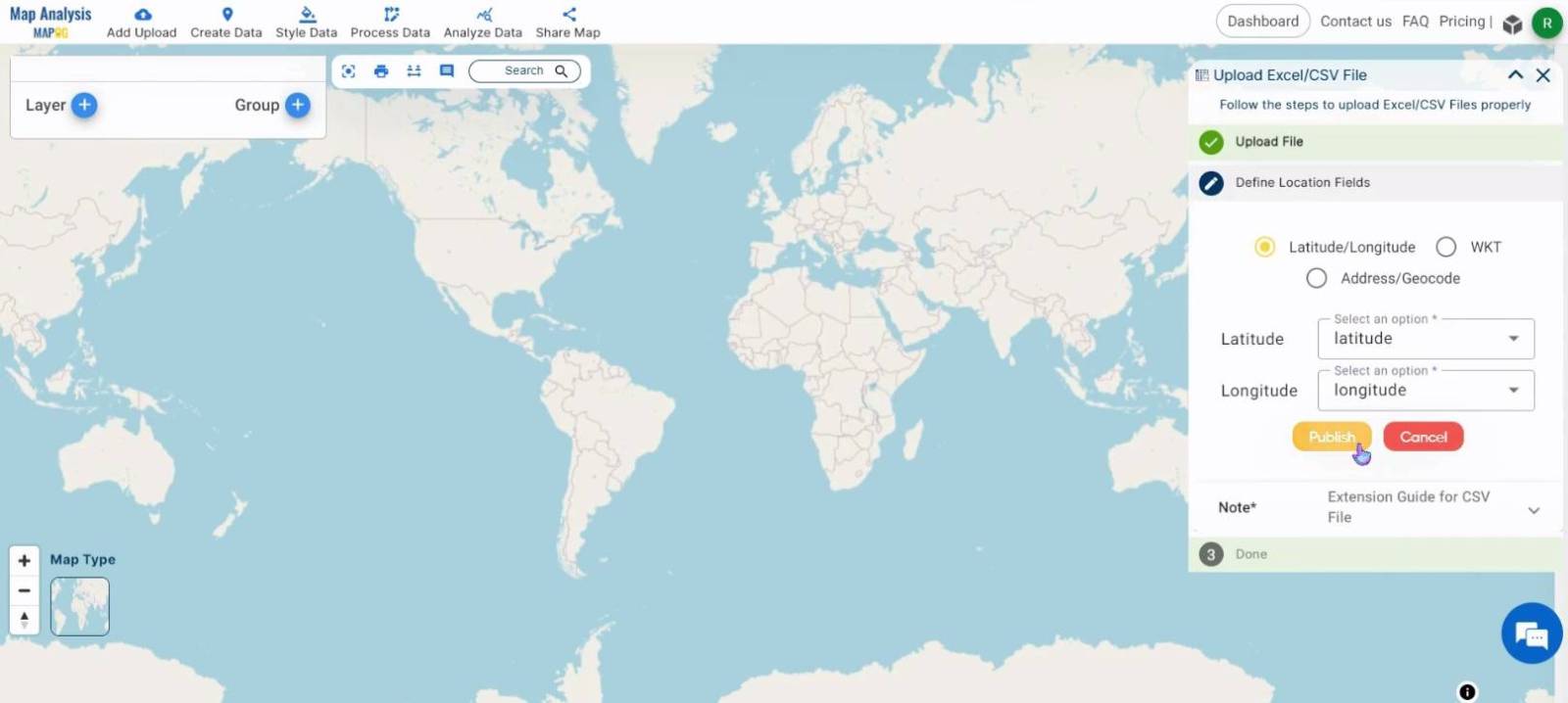 Create a Map for Visualising Earthquake Data Without Constraints - MAPOG