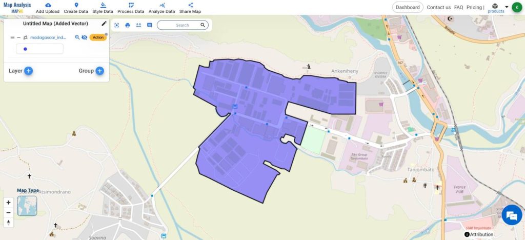 Industrial Land Area Management Using Grid Tool