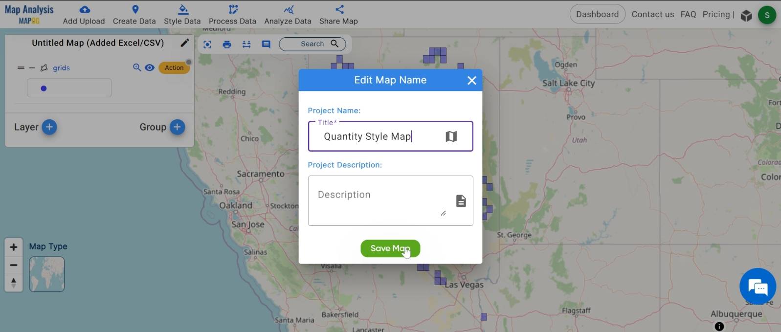 Creating Quantity Style Map: Styling Natural Wealth - MAPOG