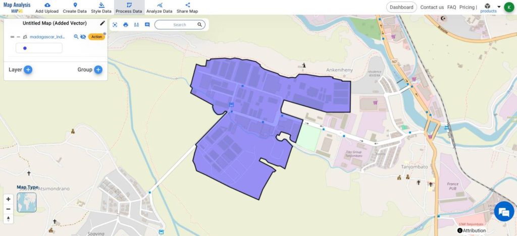 Industrial Land Area Management Using Grid Tool