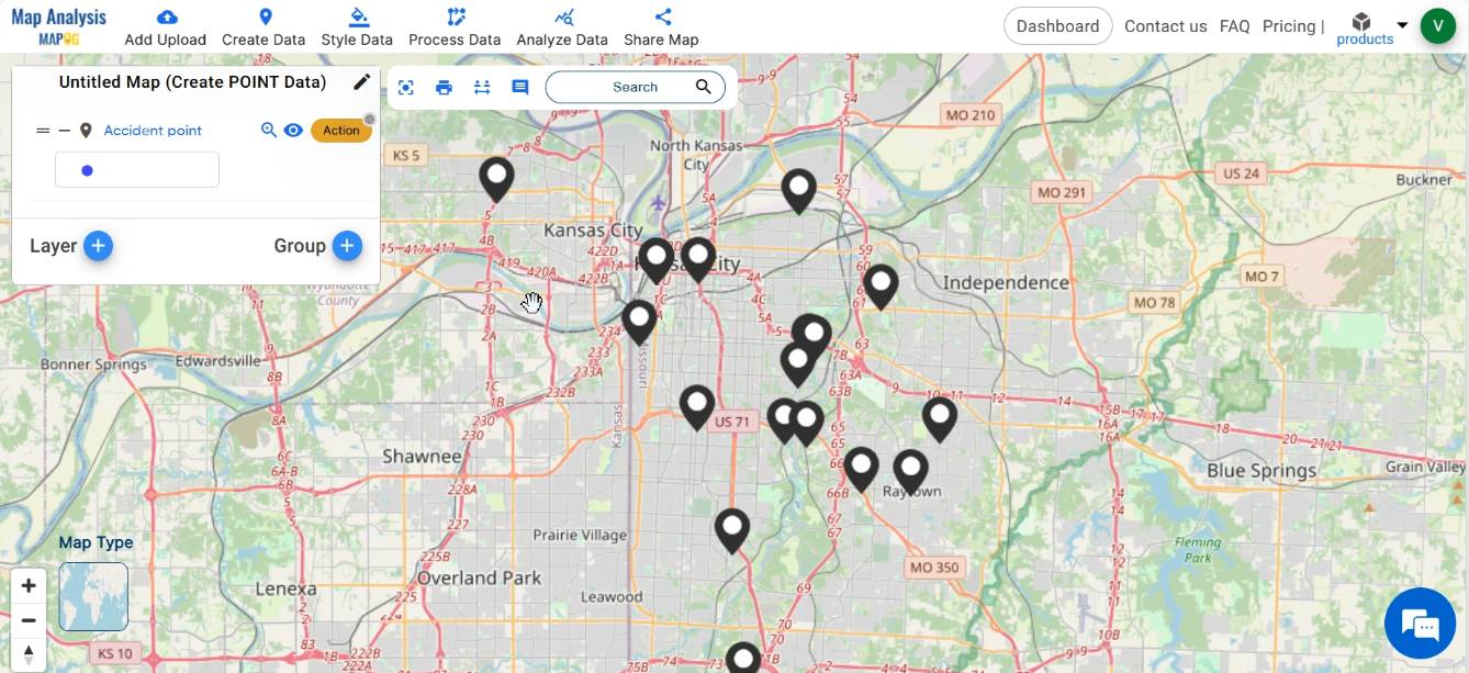 Adding Points on a Map: Create Your Custom Icons - MAPOG