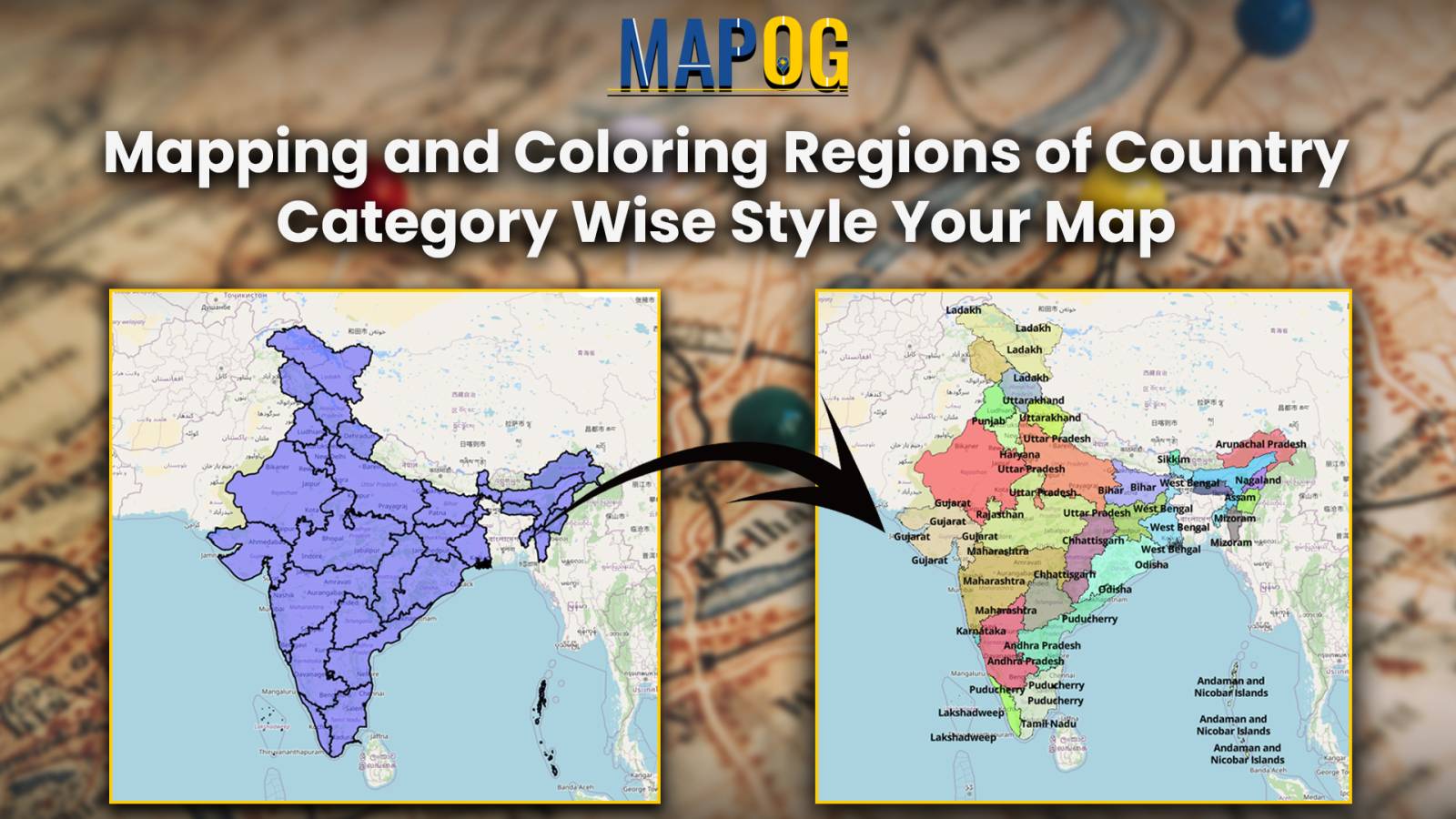 Mapping and Coloring Regions of Country – Category Wise Style Your Map