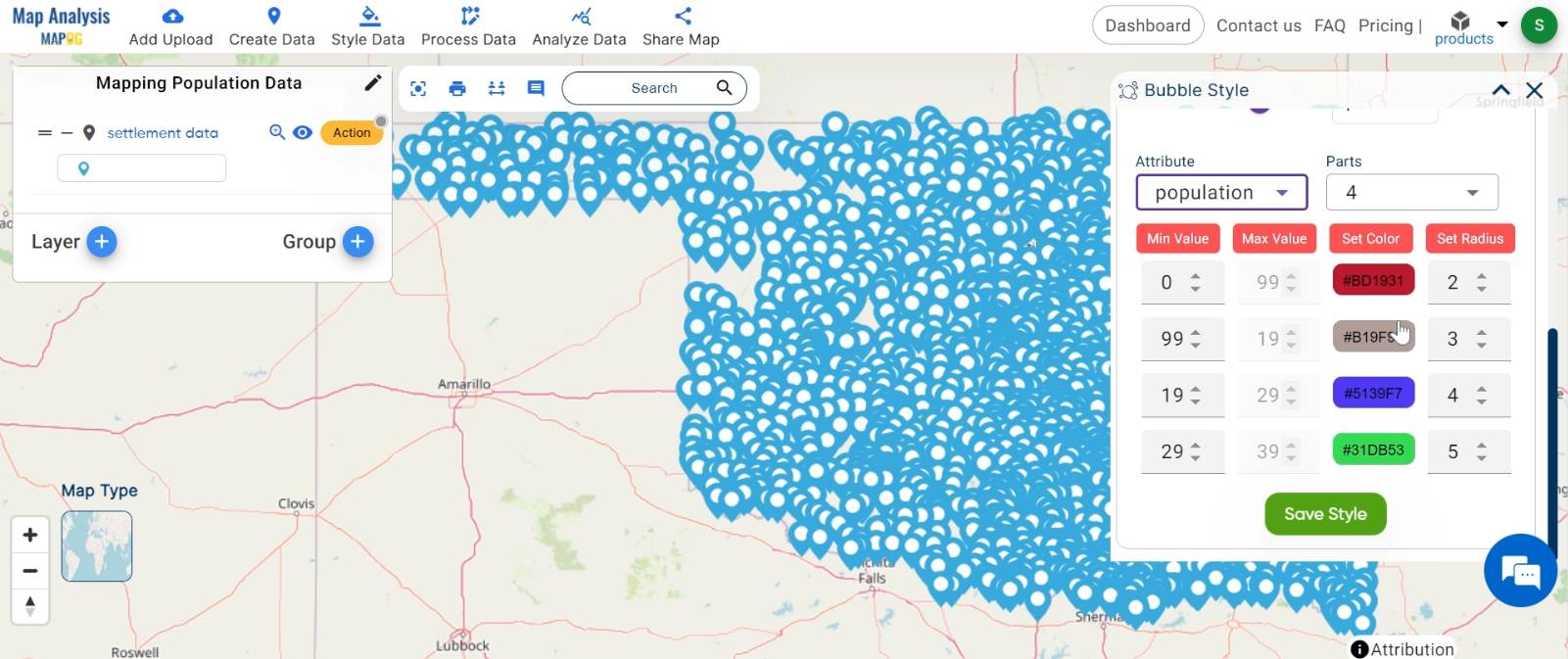Step-by-Step Guide: Creating a Dynamic Bubble Map for Free - Exploring ...