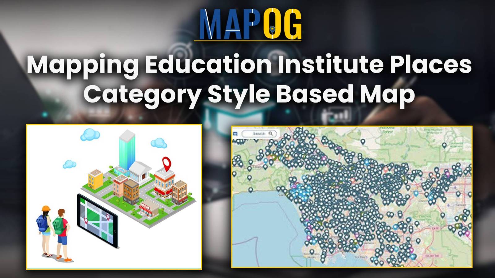 Create map online | Mapping Education Institute Places | Category Style based on type