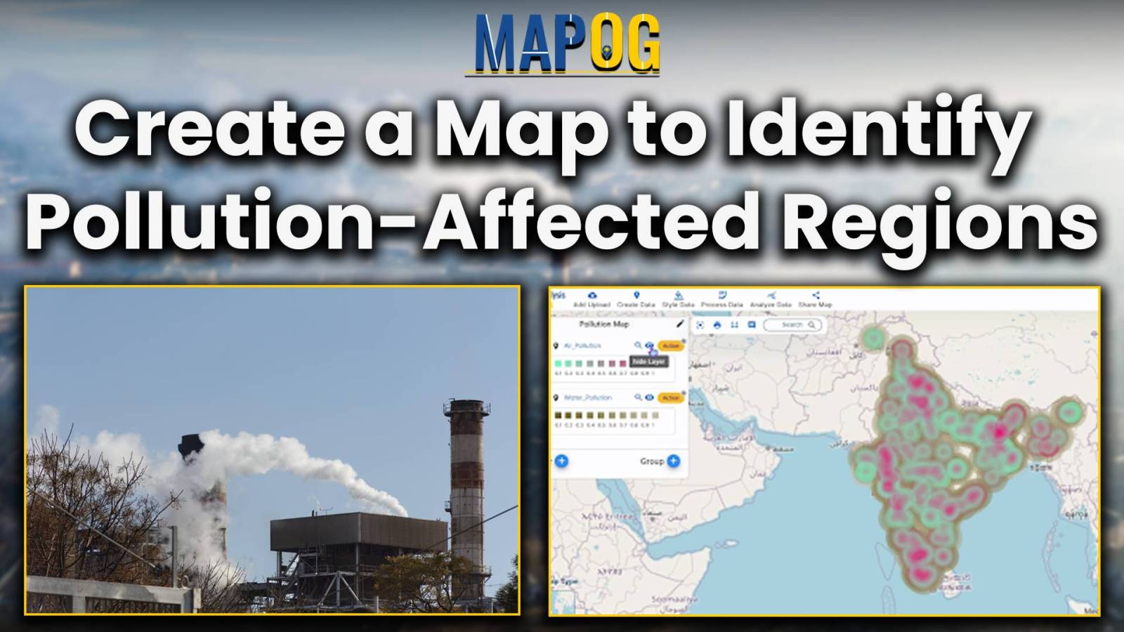 Create a Map to Identify Pollution-Affected Regions