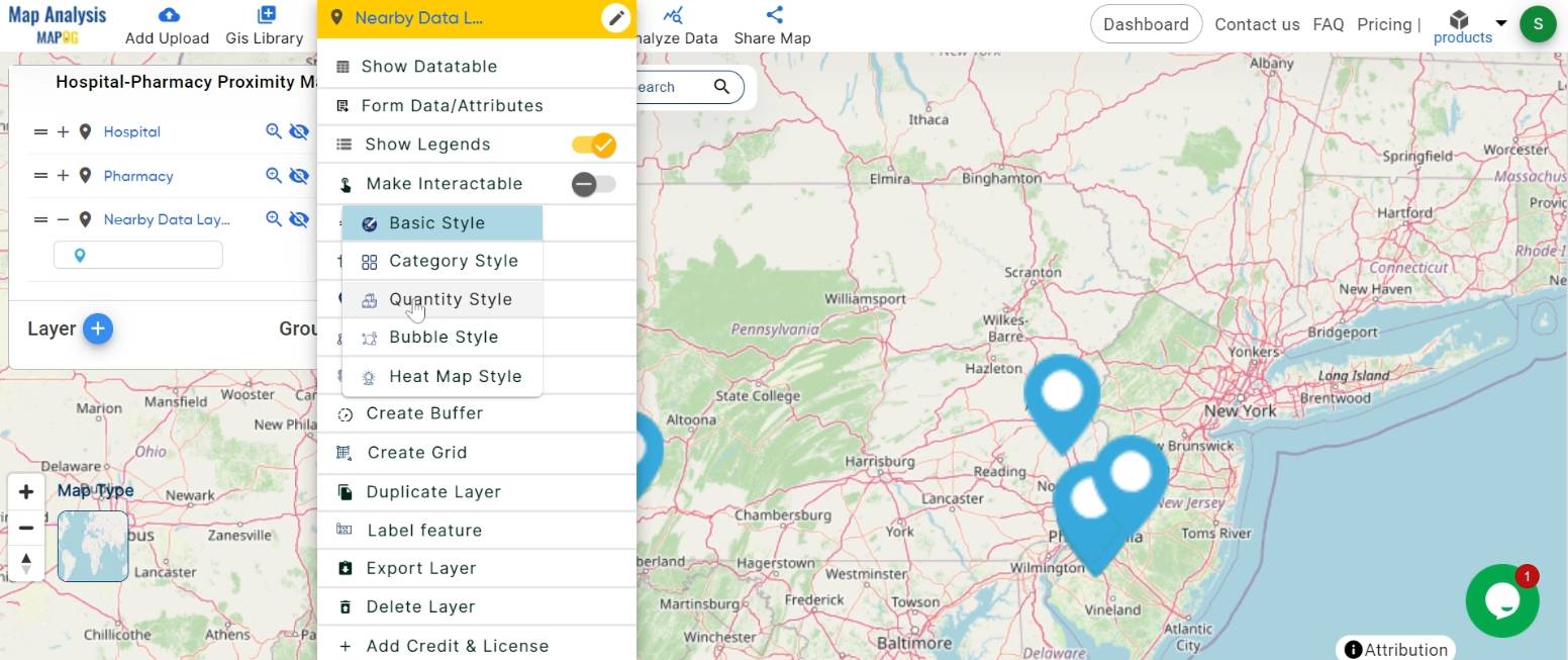Mapping Hospital-Pharmacy Proximity: A GIS Map Analysis - MAPOG