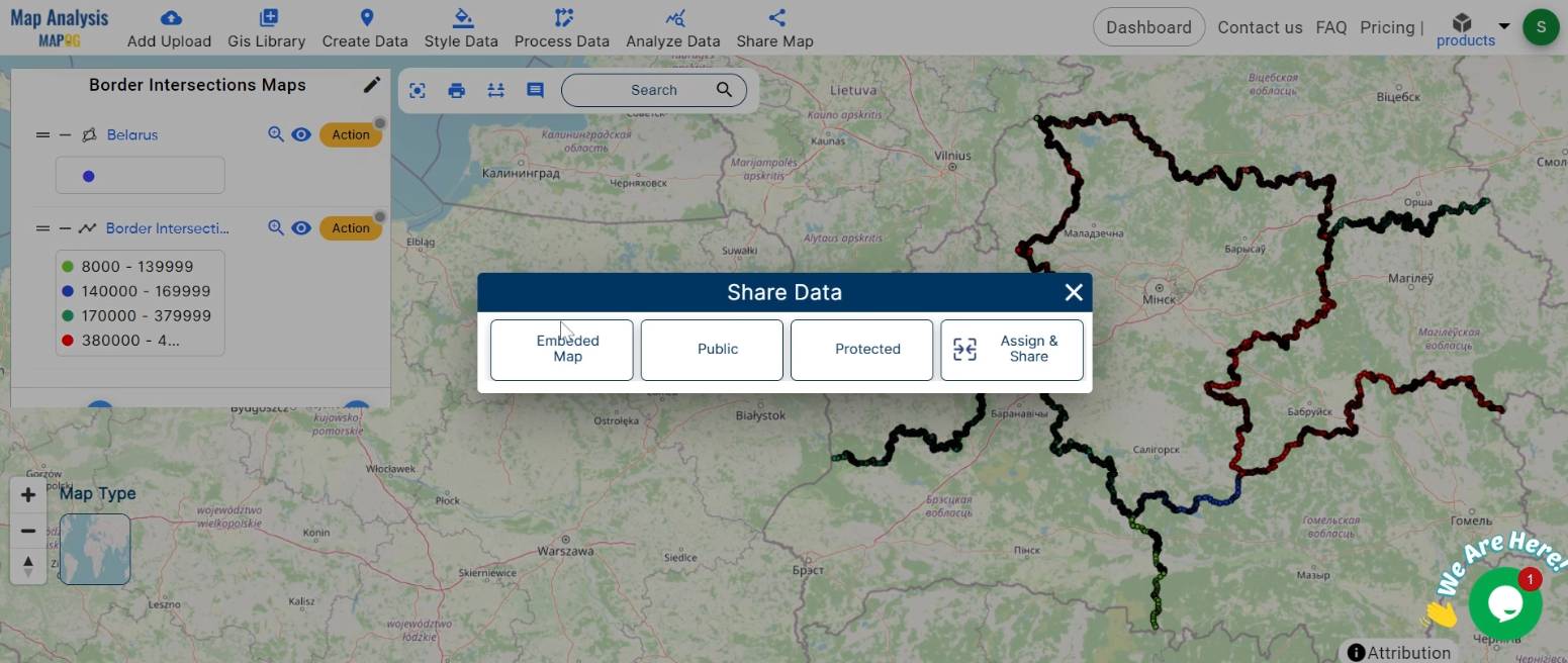 Creating Border Intersections on Maps: Provincial Boundaries - MAPOG