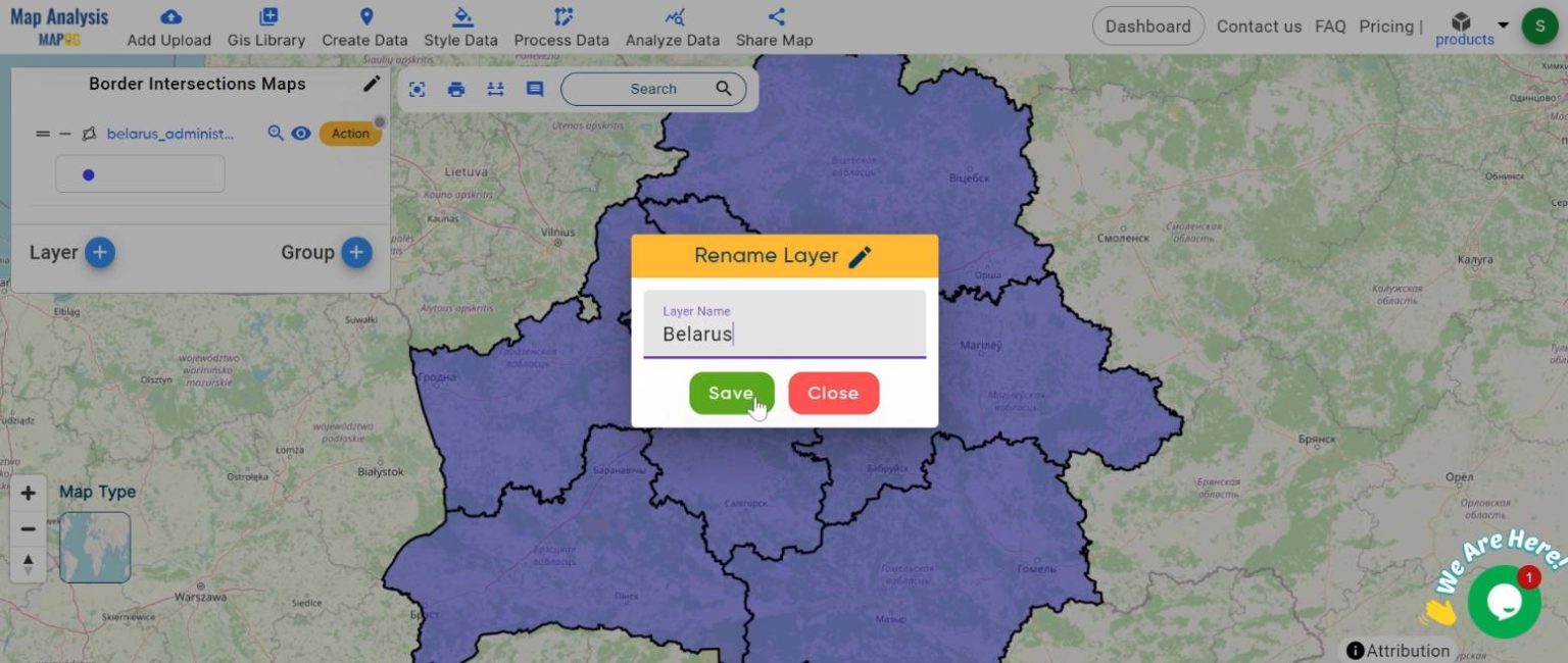 Creating Border Intersections on Maps: Provincial Boundaries - MAPOG