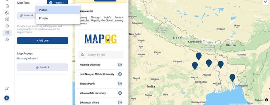 Preview and share the Oldest Learning Centers on map