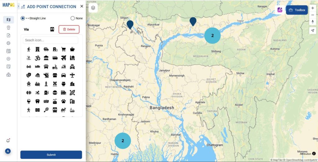 Using Location connection