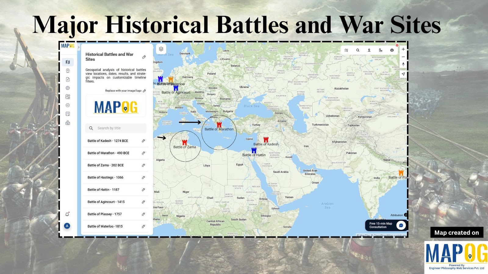 Historical Battles and War Sites, GIS