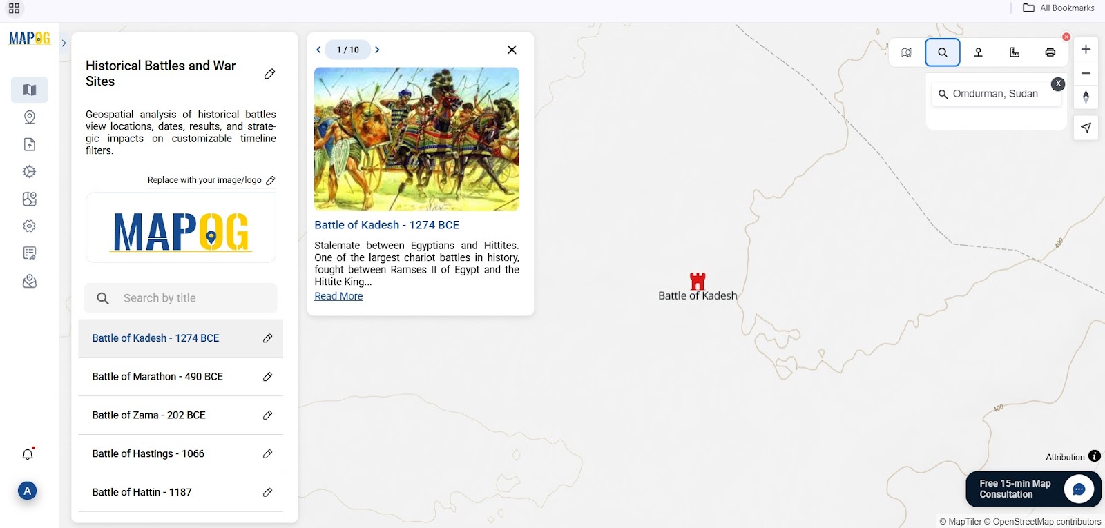 map sites