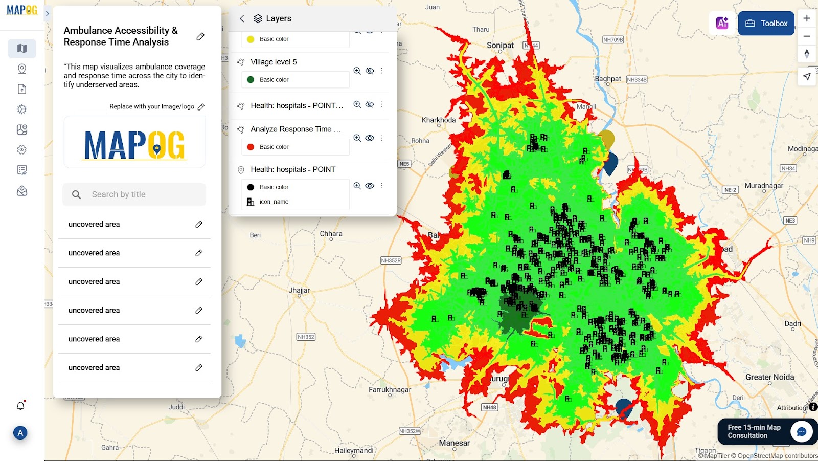 Ambulance Accessibility mapping