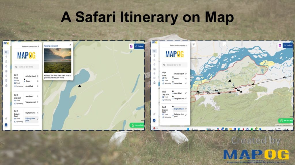 Safari Itinerary on Map: Explore Wildlife Destinations Visually
