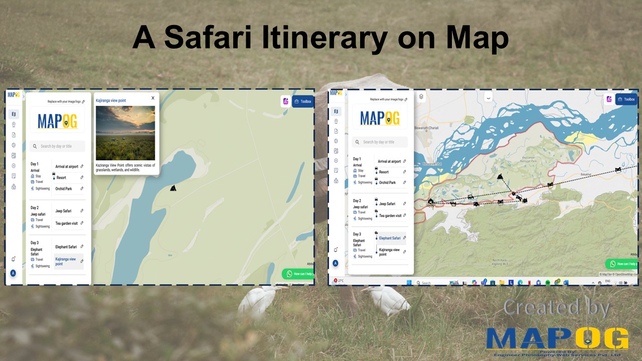 "Safari Itinerary MAP"