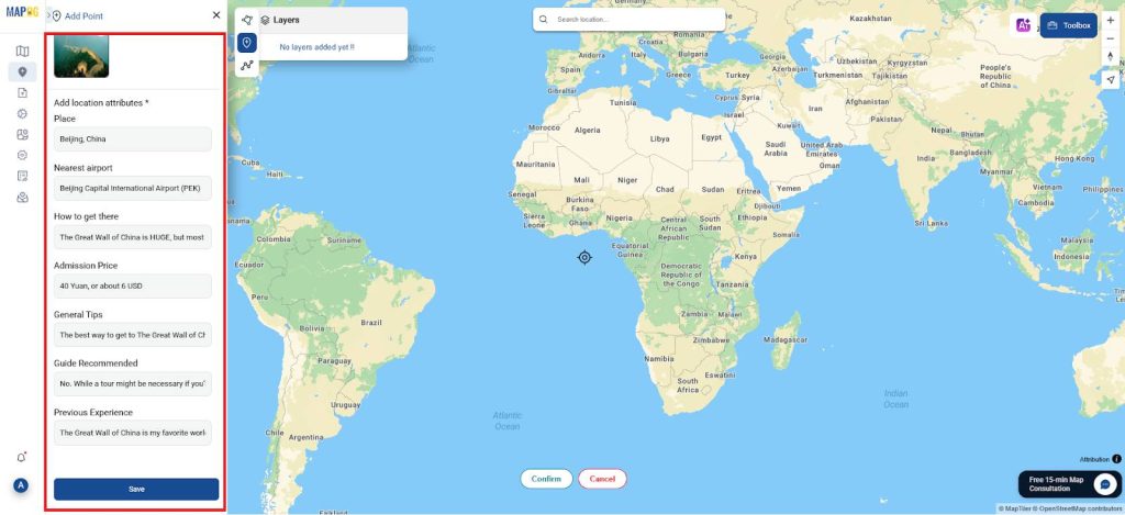 Adding Points Using MAPOG