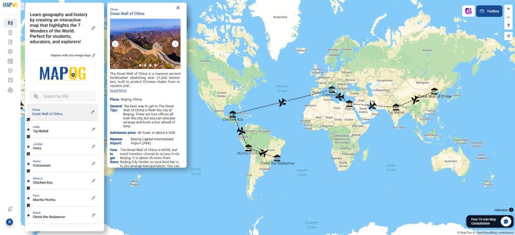 Principal Results of Mapping the 7 Wonders
