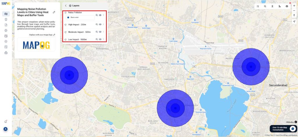 Applying Buffer Tools for Impact Zones