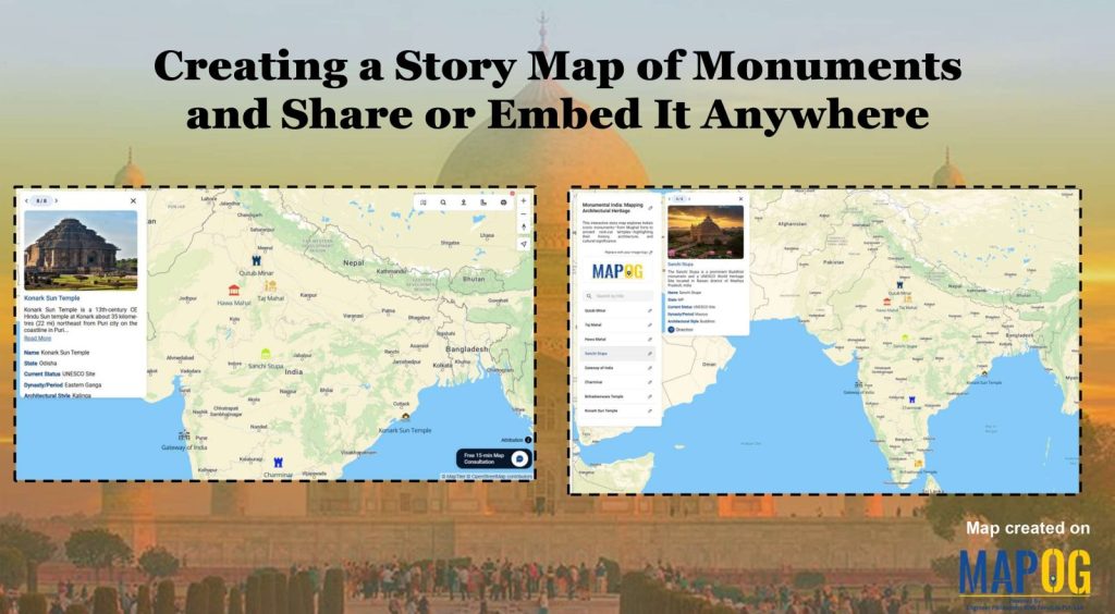 Creating a Story Map of Monuments and Share or Embed It Anywhere