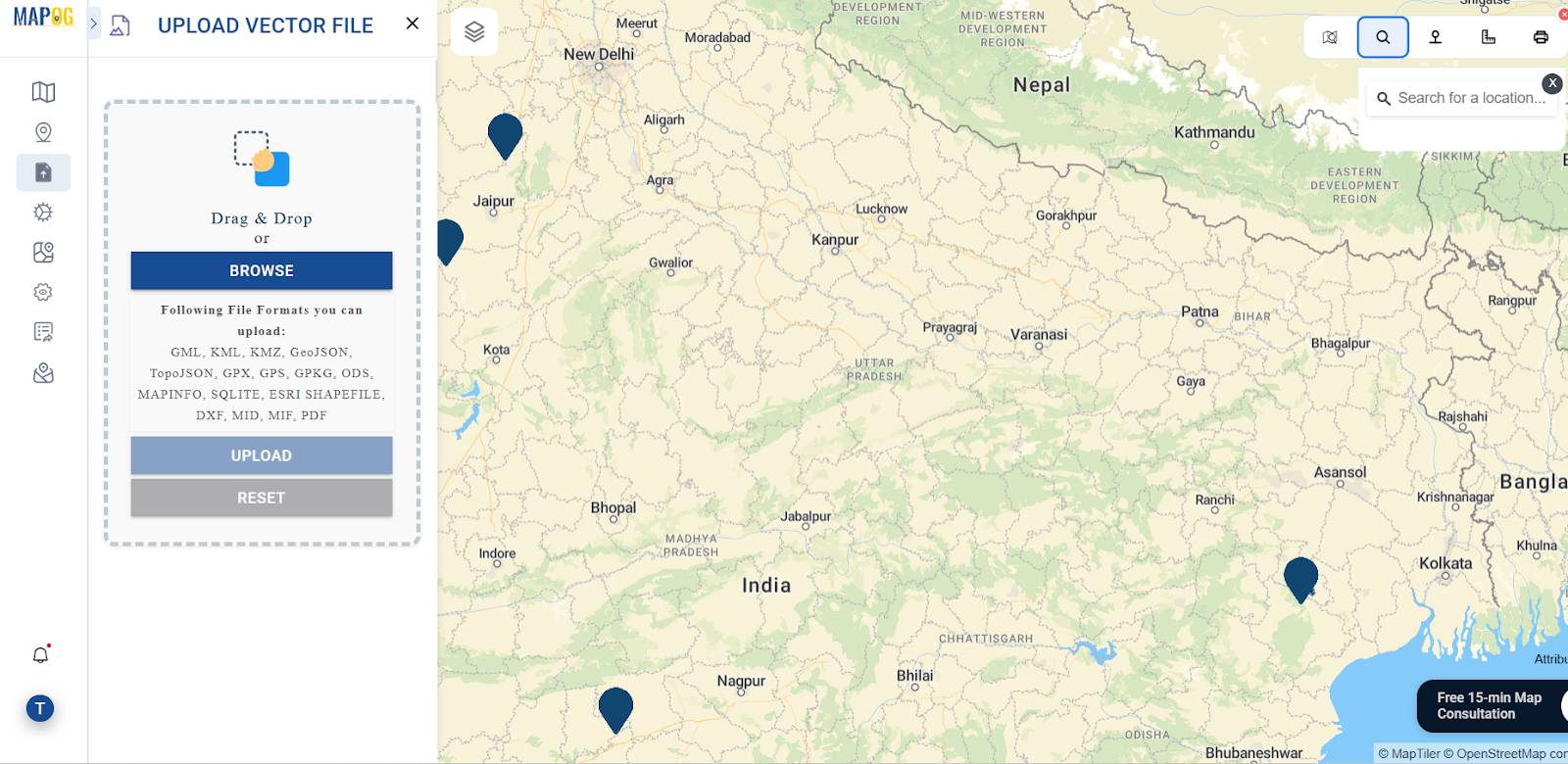 Water-scarce village mapping