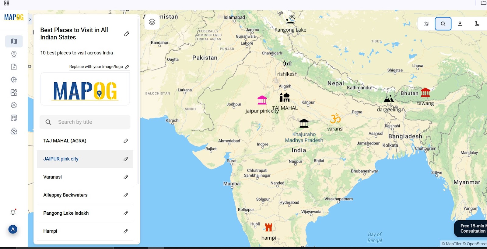 Top Places to visit across India