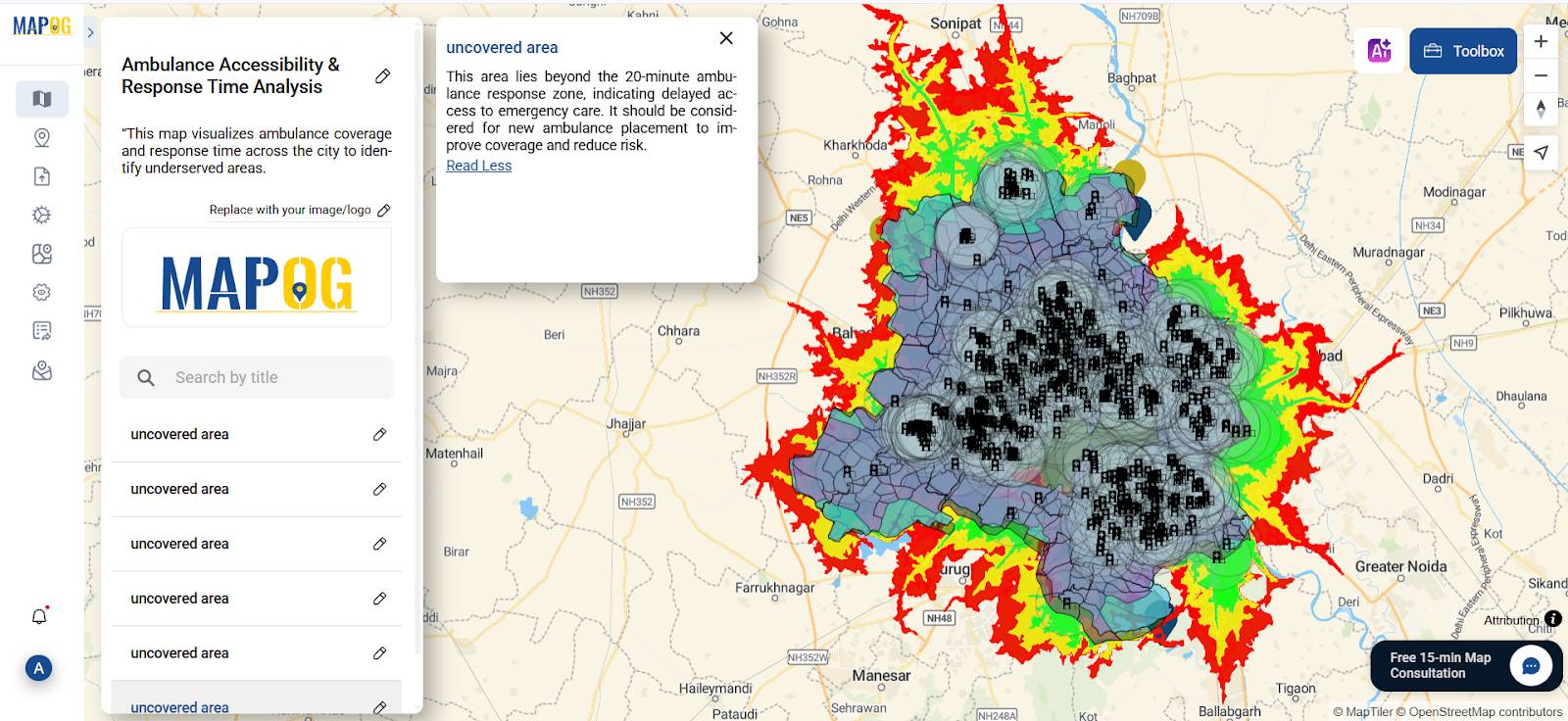 Ambulance Accessibility mapping