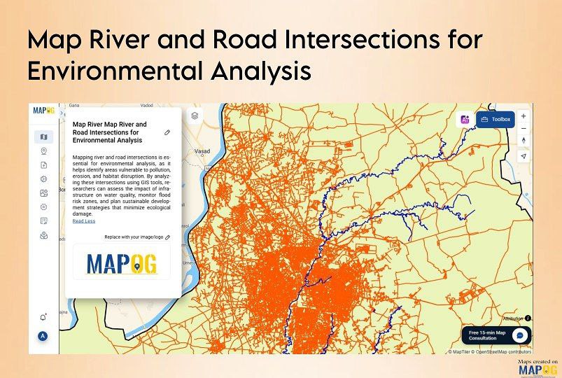 GIS analysis of stream and road crossings