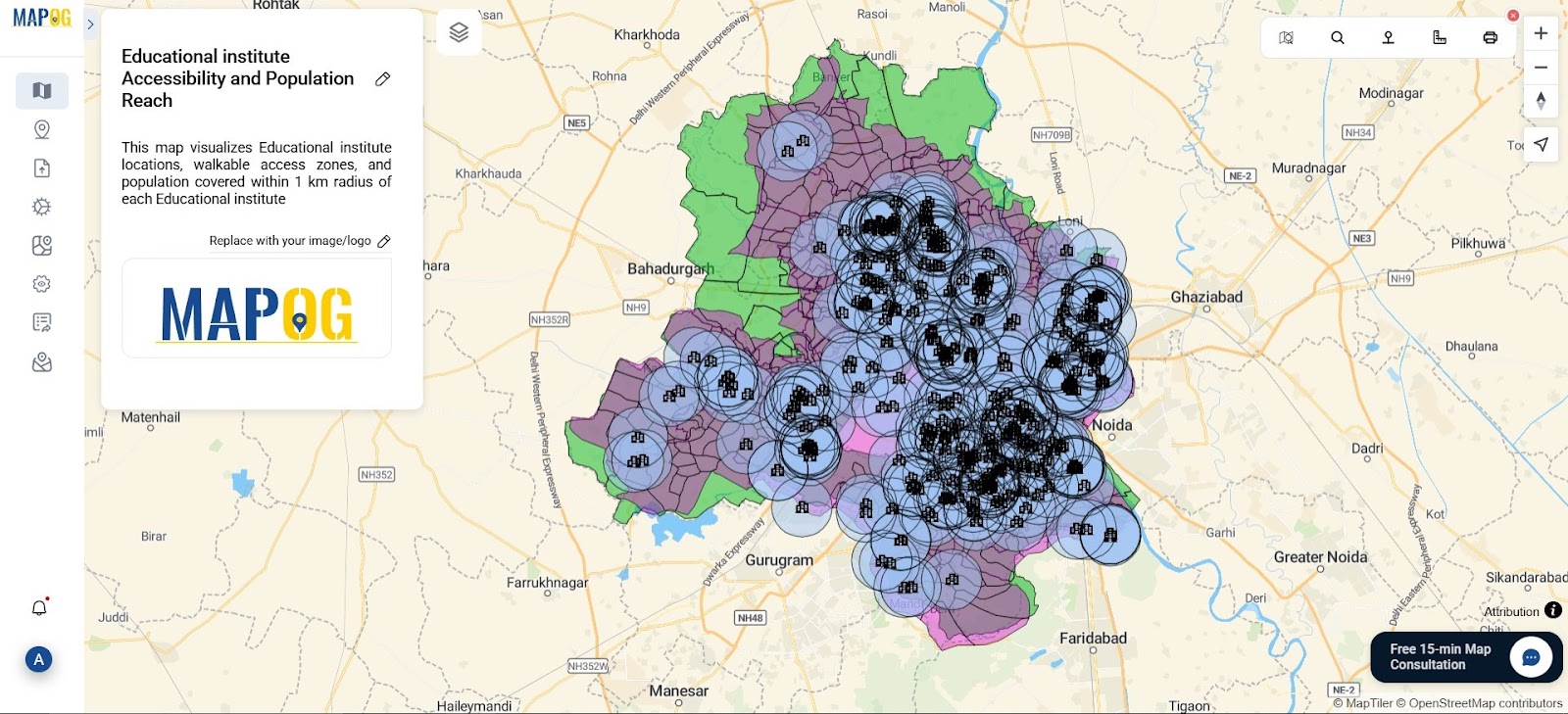 Create interactive maps using MAPOG without technical skills
