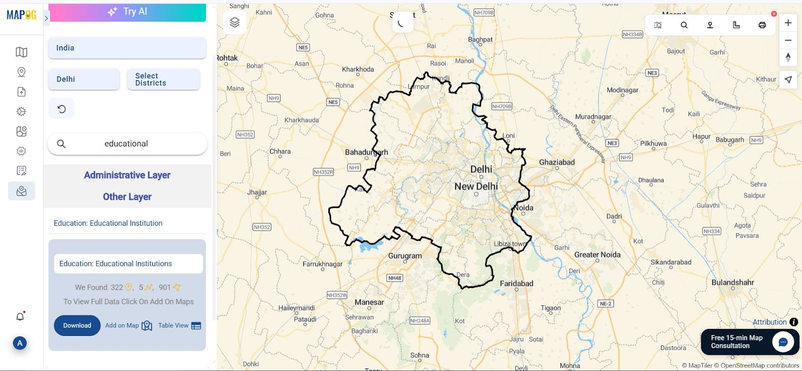 Create interactive maps using MAPOG without technical skills