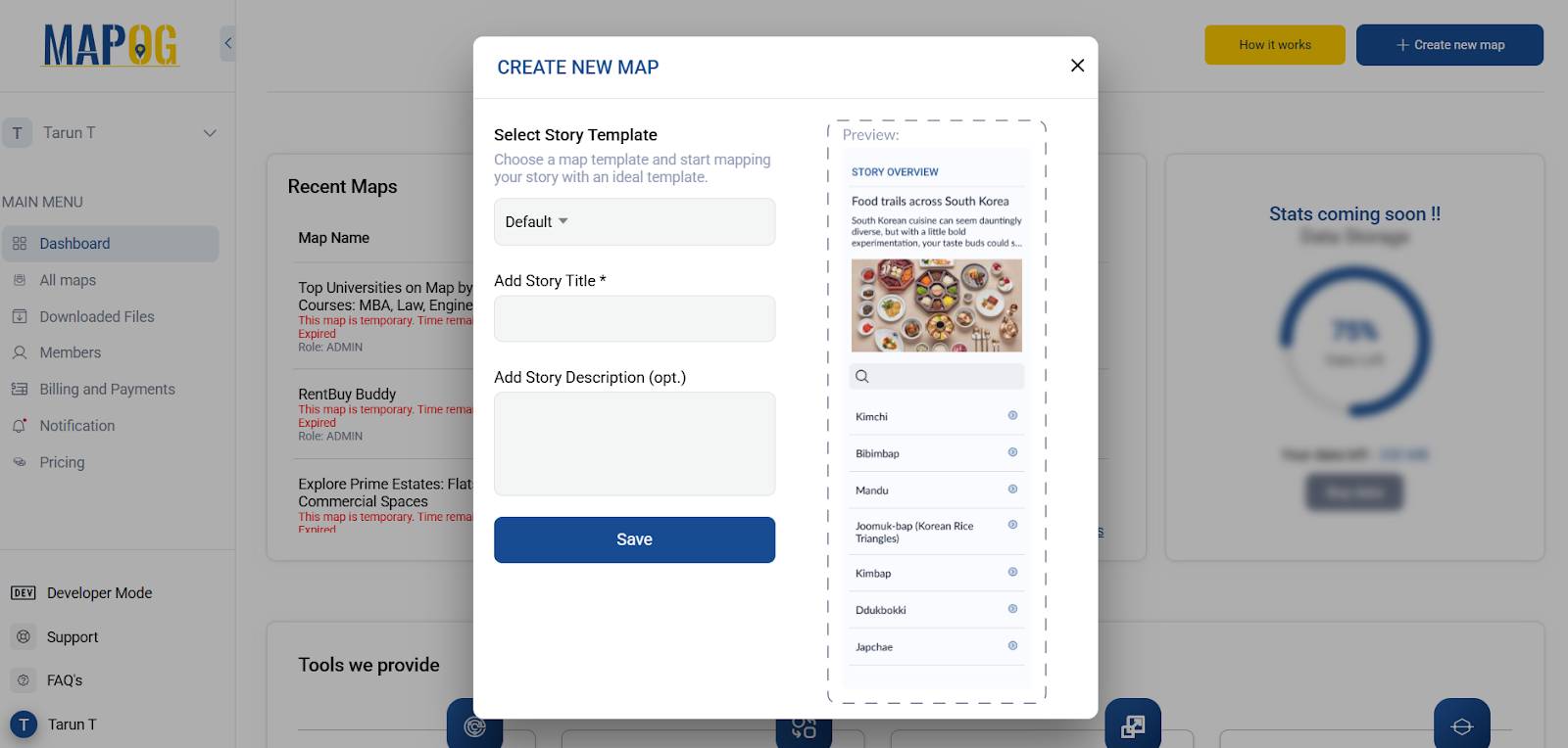 “Step one: Add title and description for the mapped guide to top universities”