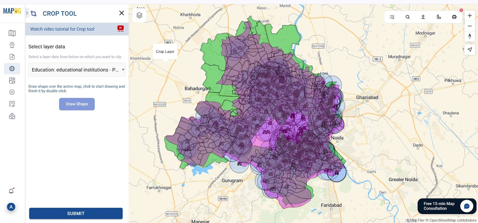 Visualizing population coverage with no-code mapping platform MAPOG