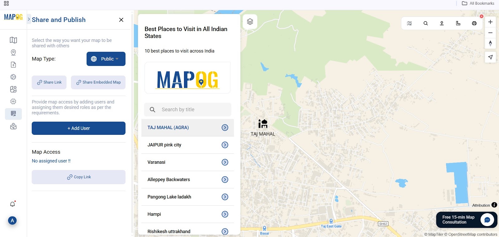 Publish and Share Your Map