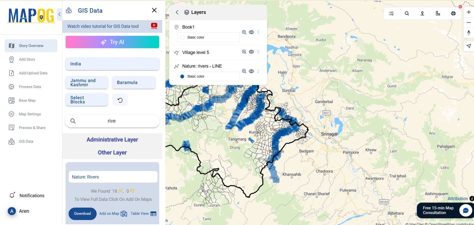 Screenshot 2025-06-03 122909 Mapping Borewell Locations Near Rivers and Lakes